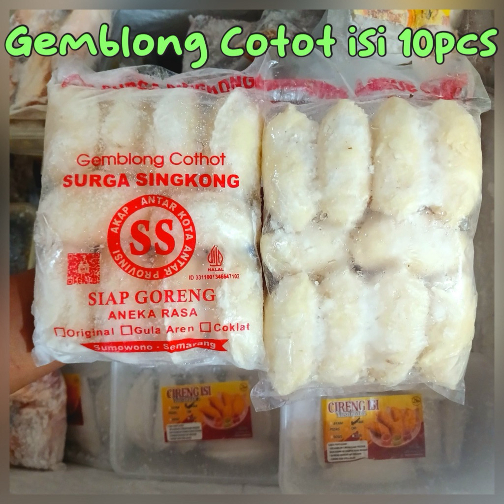 FROZENFOOD// GEMBLONG COTOT GULA JAWA ISI 10