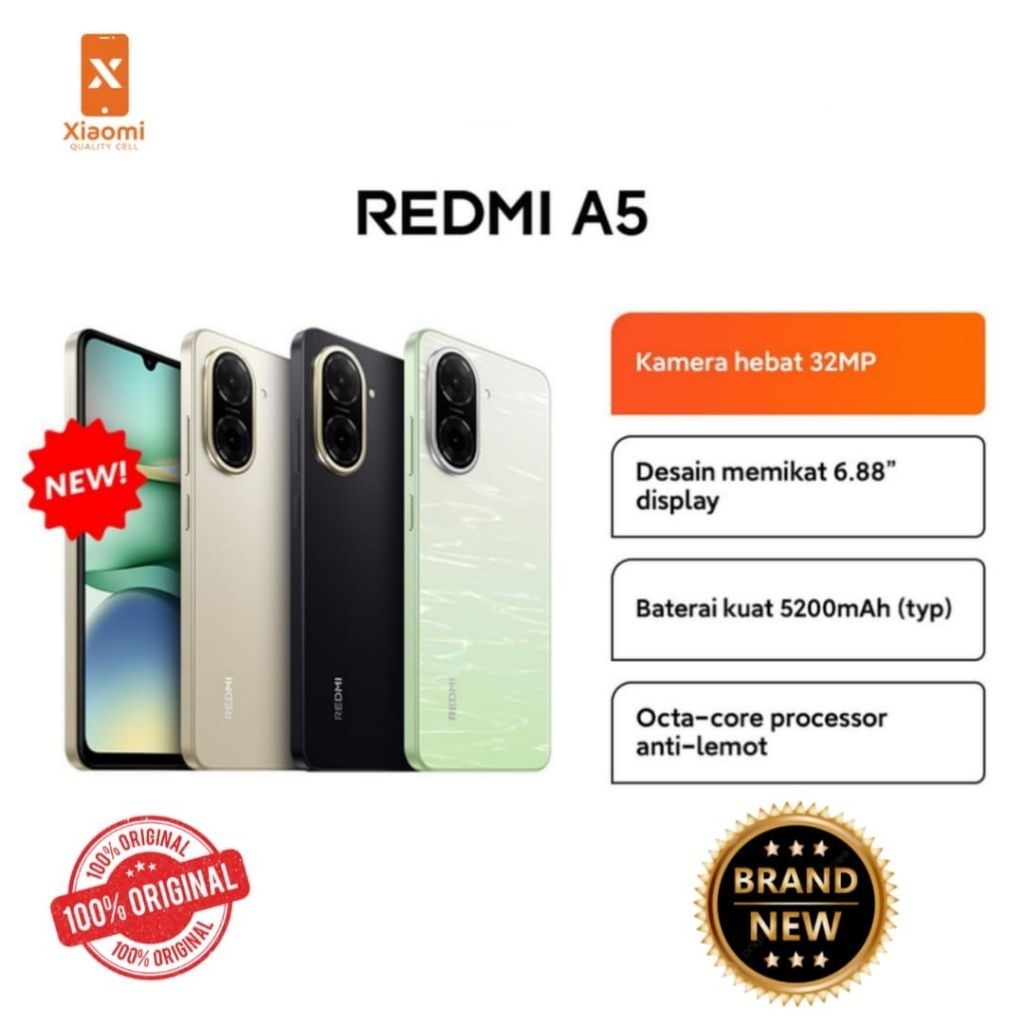 Xiaomi Redmi A5 Ram [4/128] GB Baru 100% Original
