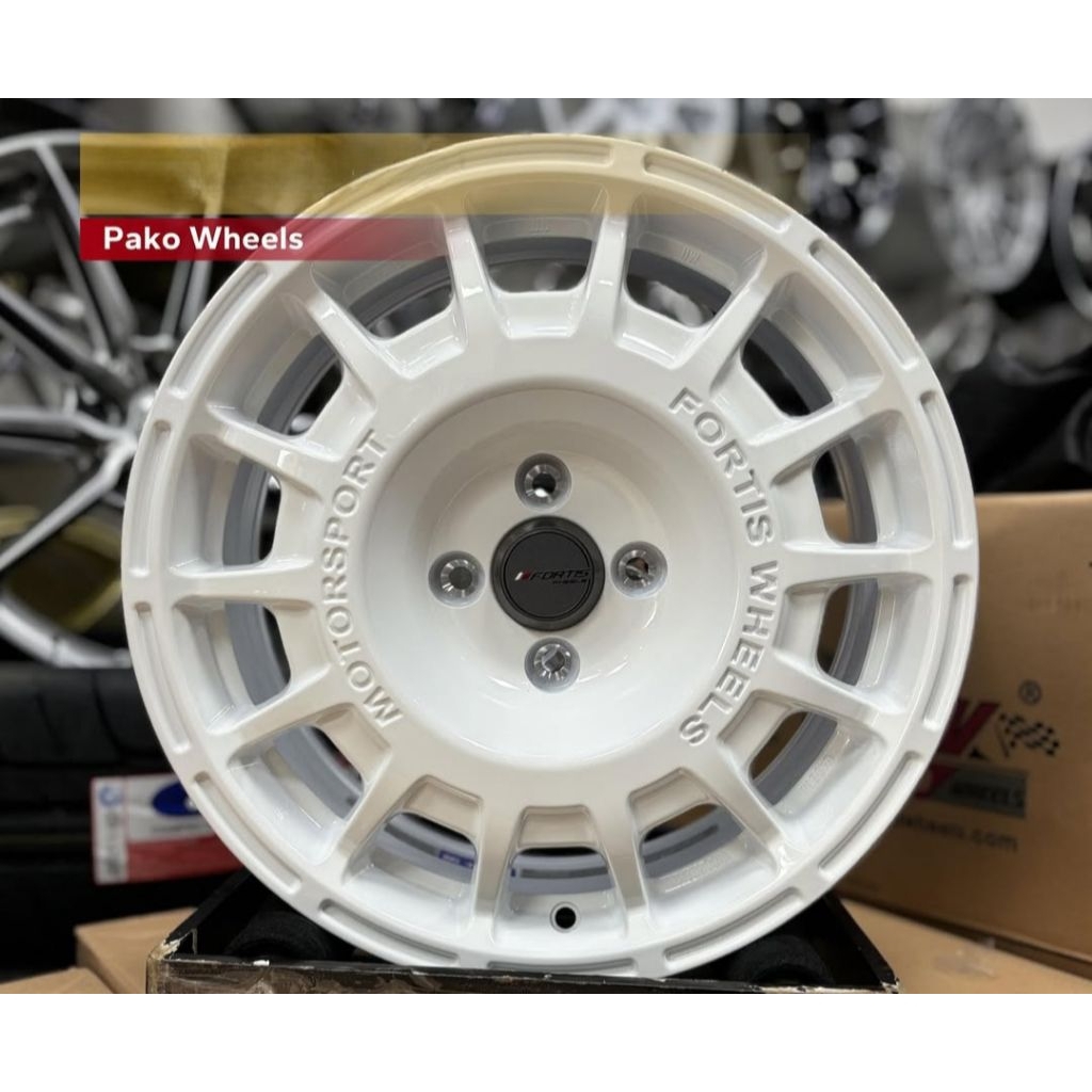 velg racing fortis 01 rally alto pcd 4x100 lebar 7 velg racing r16 untuk velg suzuki fronx mobil bri
