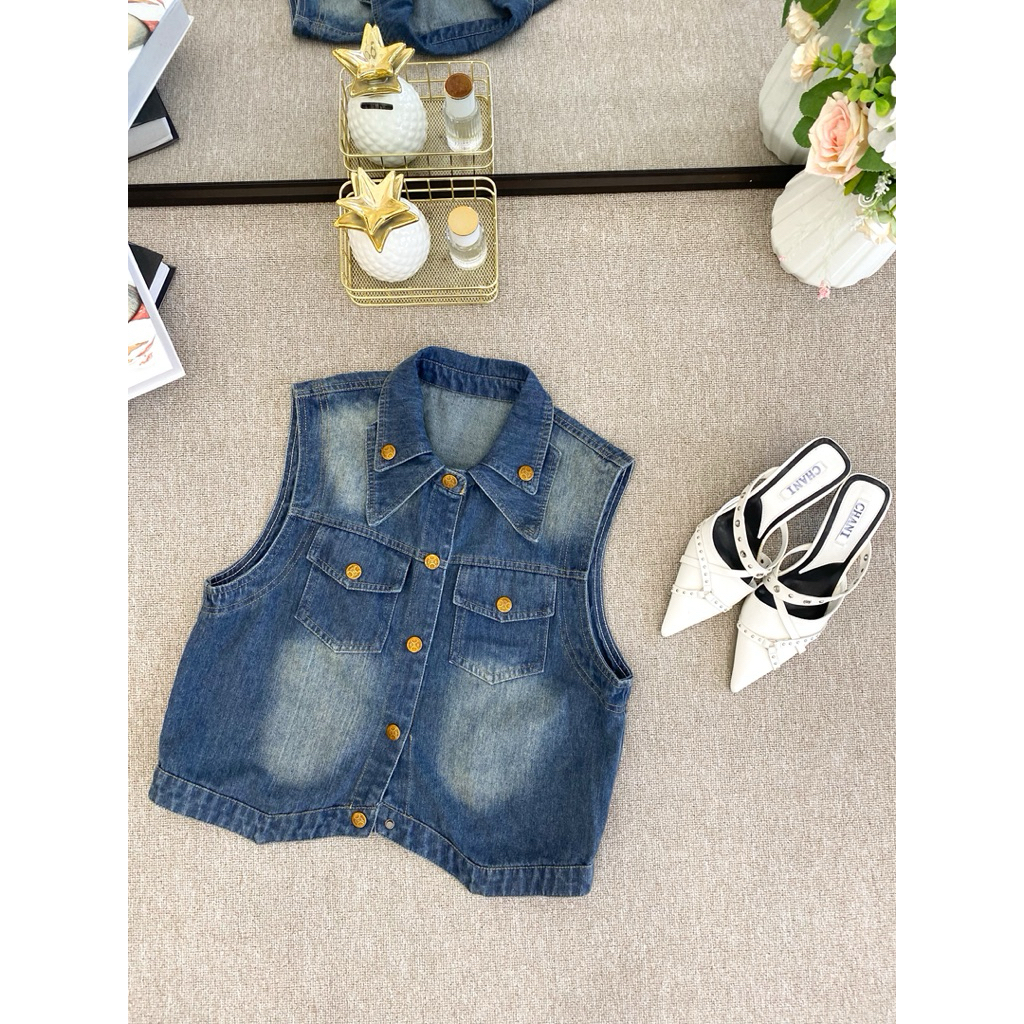 GZ VEST JEANS 530 || ATASAN VEST JEANS IMPORT CHINA || OOTD FASHION WANITA ||