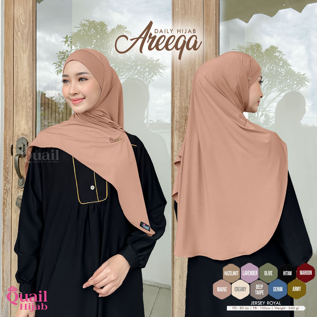Quail Hijab - AREEQA DAILY HIJAB INSTAN ORI QUAIL
