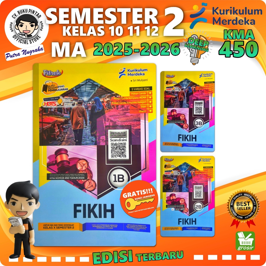 LKS FIKIH FIQIH MA SMA KELAS 10 11 12 SEMESTER 2 2025-2026 KURIKULUM MERDEKA Deep Learning KURMER | 