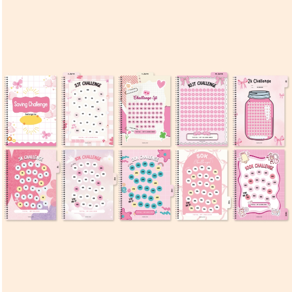 PEMBATAS BINDER DIVIDER CUSTOM PEMBATAS BUKU BINDER B5 | BINDER A5 | BINDER A6 SAVING CHALLENGE MENA