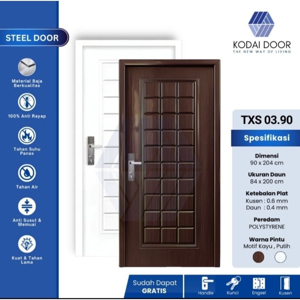 PINTU BAJA KODAI STEEL DOOR TXS - 03