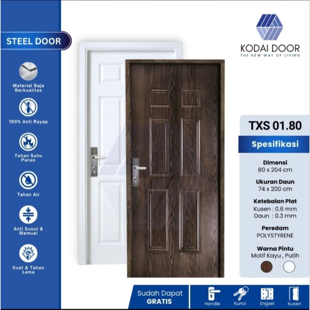 PINTU BAJA KODAI STEEL DOOR TXS - 01