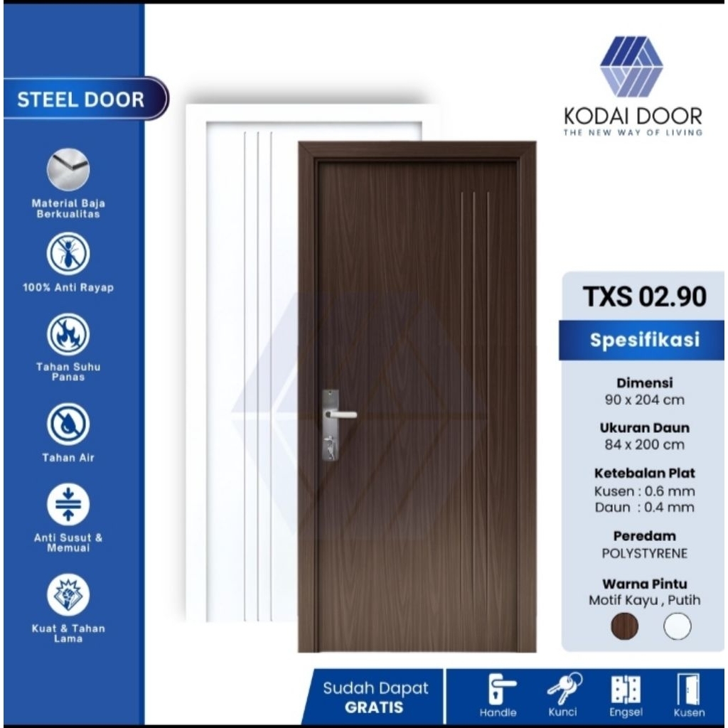 PINTU BAJA KODAI STEEL DOOR TXS - 02