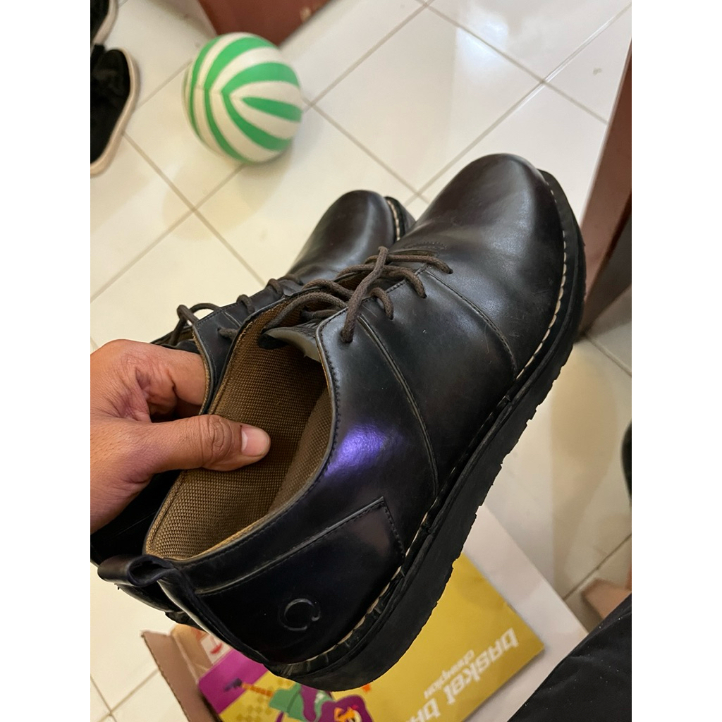 OTIV Bianca Black - Sepatu Boots Kulit Asli Pria