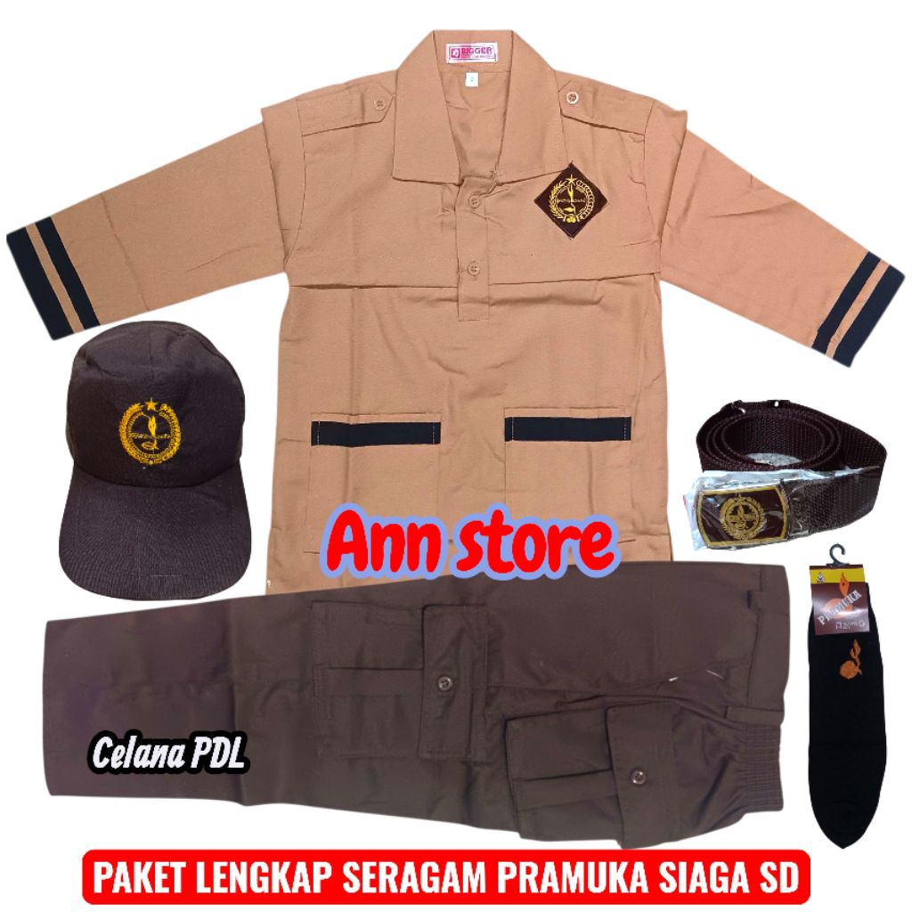 Seragam pramuka sd laki laki,Celana  pramuka PDL sd laki laki,Baju pramuka sd