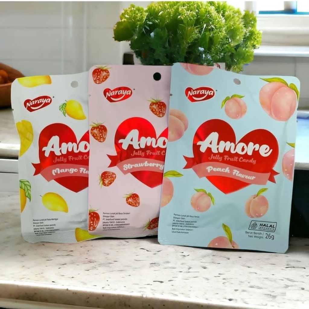Naraya amore jelly fruit candy 26gr