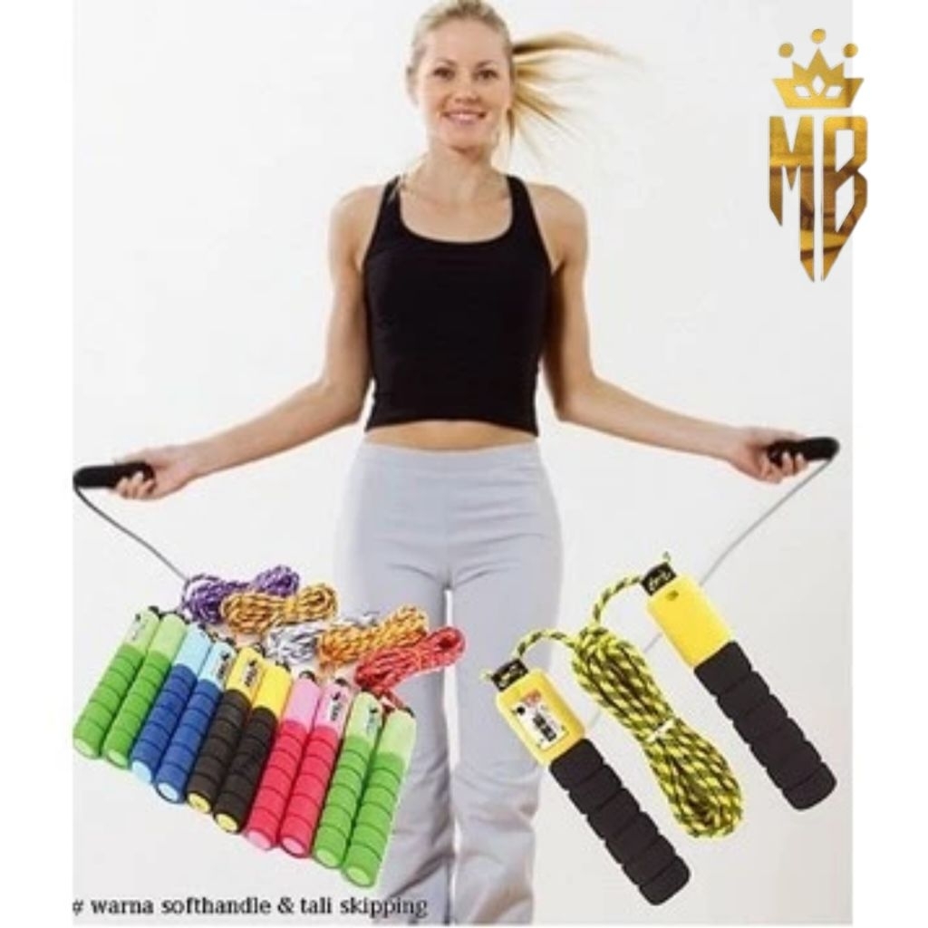 TALI SKIPPING / Olahraga lompat tali, Tali Skipping + Penghitung Untuk Olahraga Lompat Tali