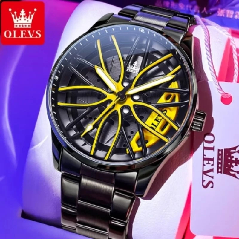 OLEVS 9937 Jam Tangan Pria Anti Air Original Fashion Sport Terbaru 2024 Luminous Cool Style Men Watc