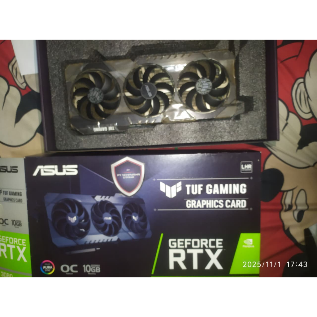 VGA ASUS TUF GAMING RTX 3080 10GB MANTUL