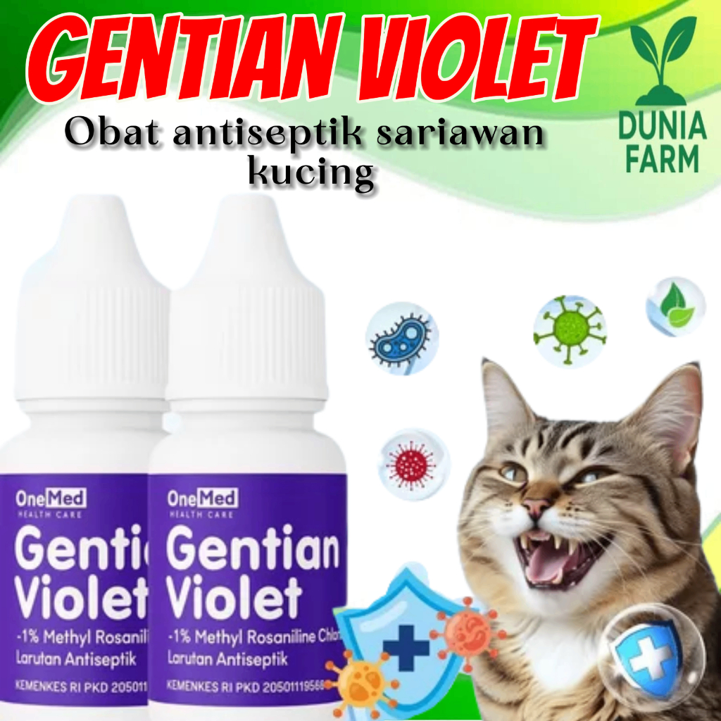 Obat Sariawan Sirup Gom Warna Ungu Gentian Violet Aman Original Ampuh Membantu Mengatasi Sariawan DU