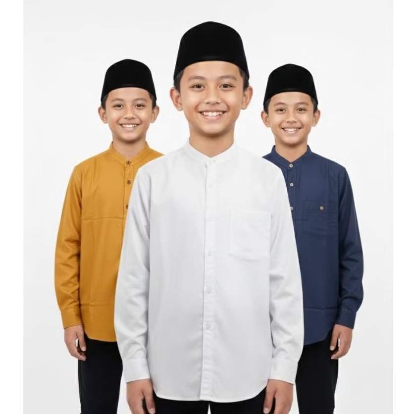 Kemeja Anak Kemko Poster | Atasan Kemko Muslim Anak Tanggung SD SMP