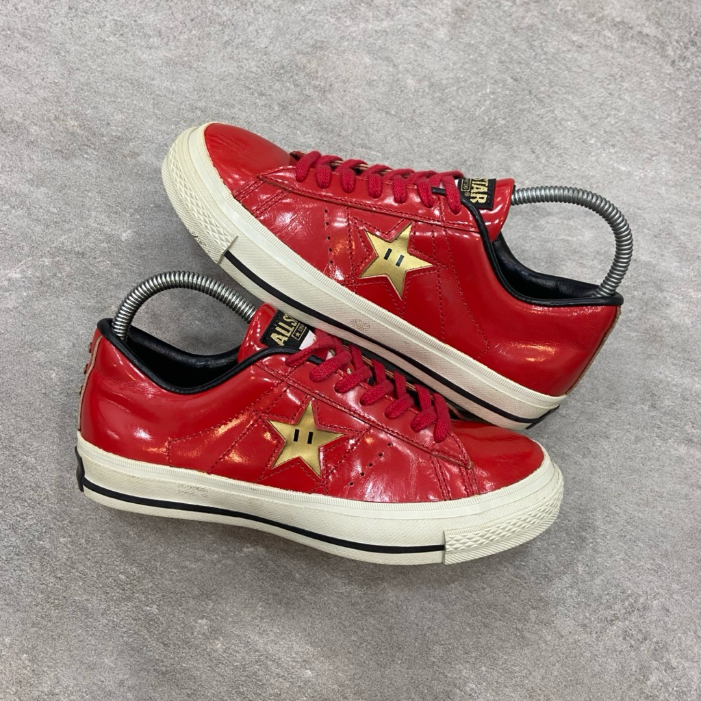 [Size 37] Rare Nintendo Super Mario Bros x Converse One Star 40th Anniversary Pack Red Made in Japan