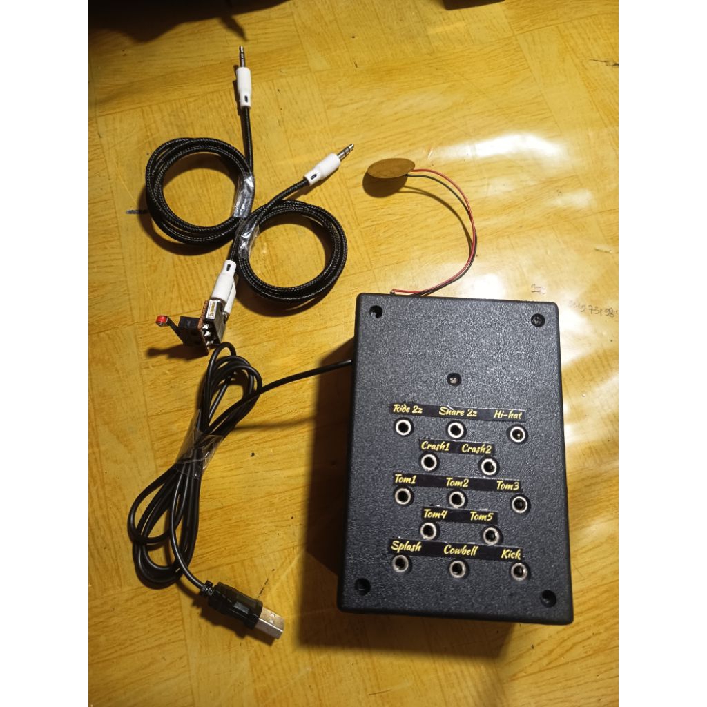 Modul drum elektrik android 13 chanell, sudah termasuk control hihat
