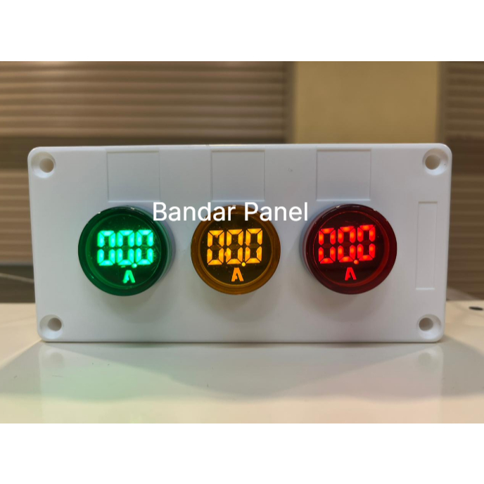 Pilot Lamp Ampere Meter 22mm Lampu Indikator Ampere Panel