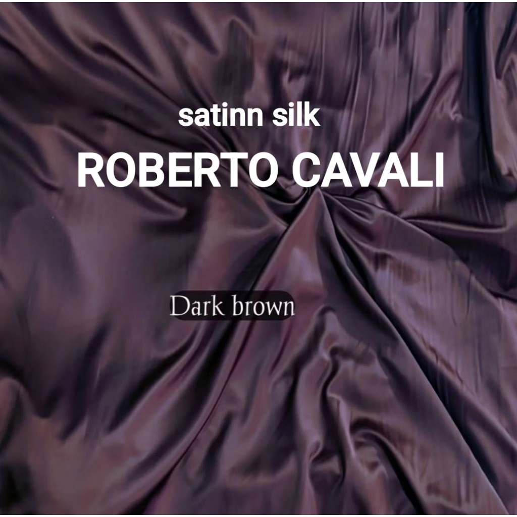 KAIN SATIN ROBERTO CAVALLI/BAHAN BRIDESMAID/SATIN SILKY HARGA /0,5m