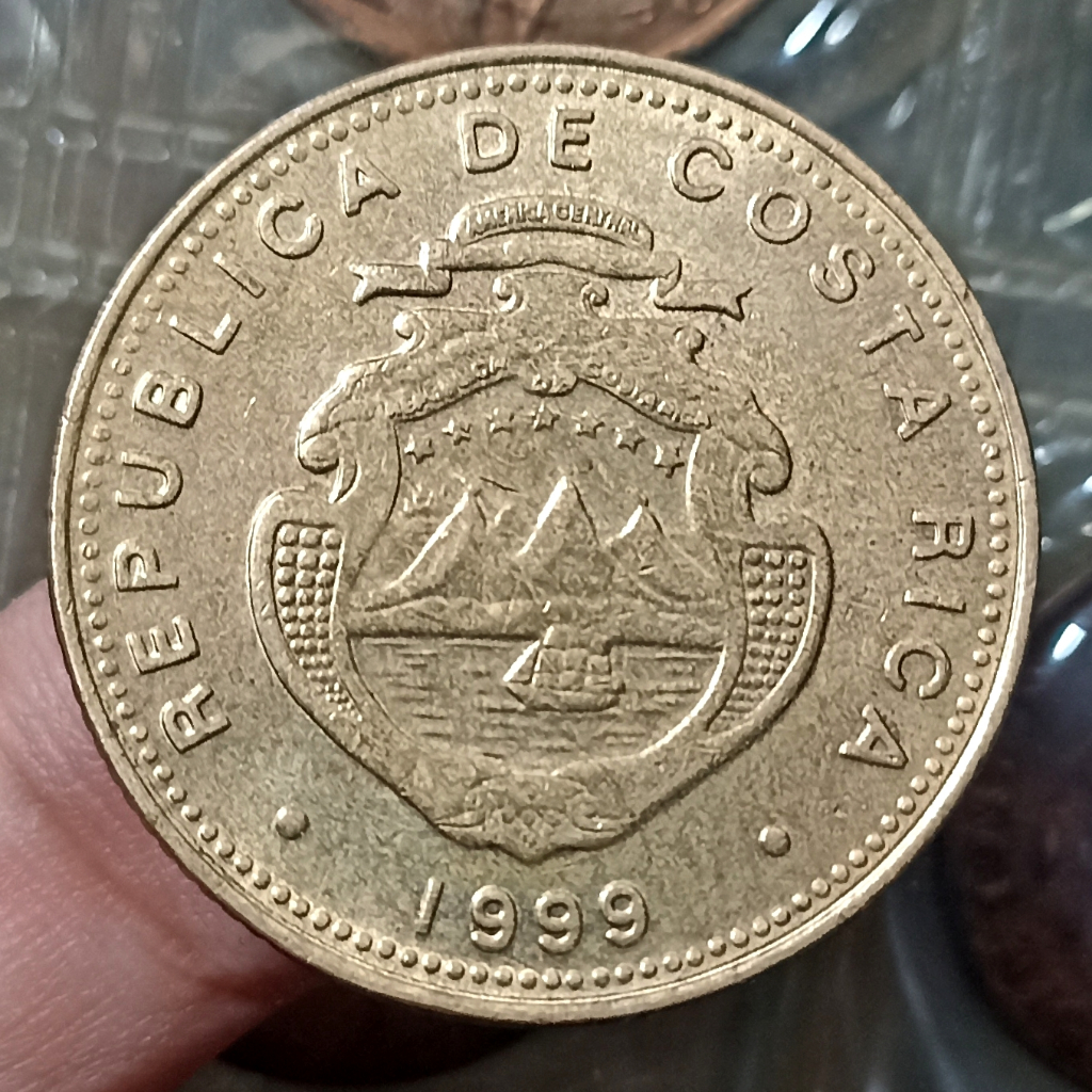 Koin Kuno Asing Costa Rica 100 Colones Tahun 1999