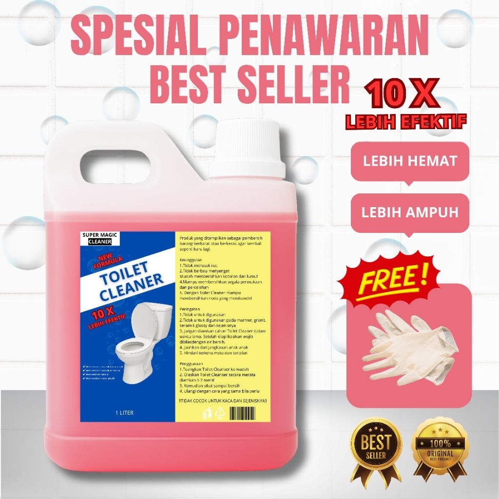 Super Magic Cleaner - Toilet Cleaner - Pembersih Kamar Mandi - Pembersih WC - Pembersih Gayung berlu