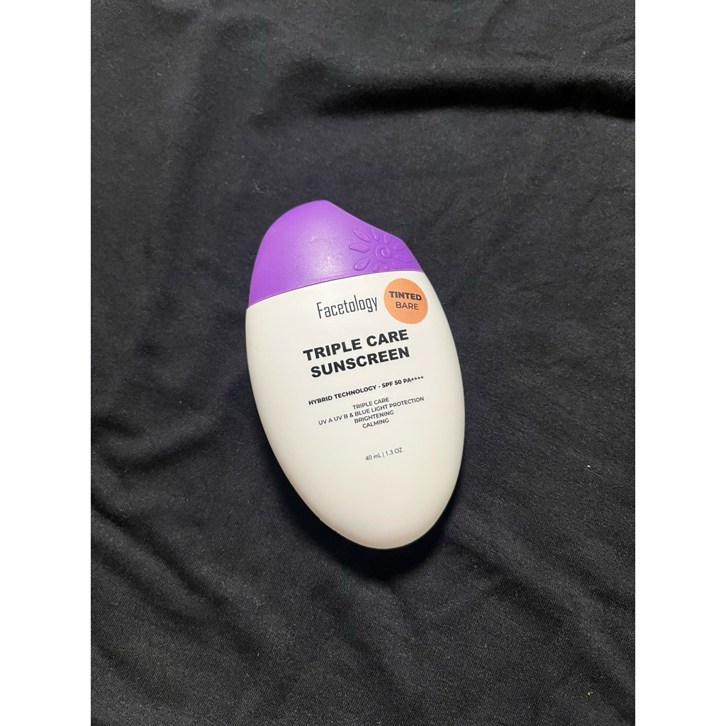 (PRELOVED) Facetology Triple Care Tinted Sunscreen