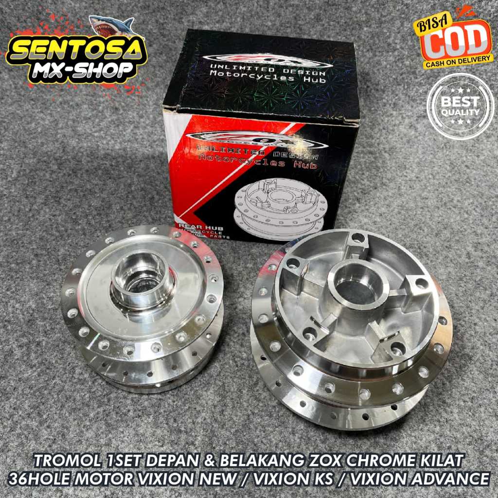 TROMOL DEPAN BELAKANG CHROME VIXION NEW | VIXION NEW KS | VIXION NEW ADVANCE MERK ZOX PLUG N PLAY