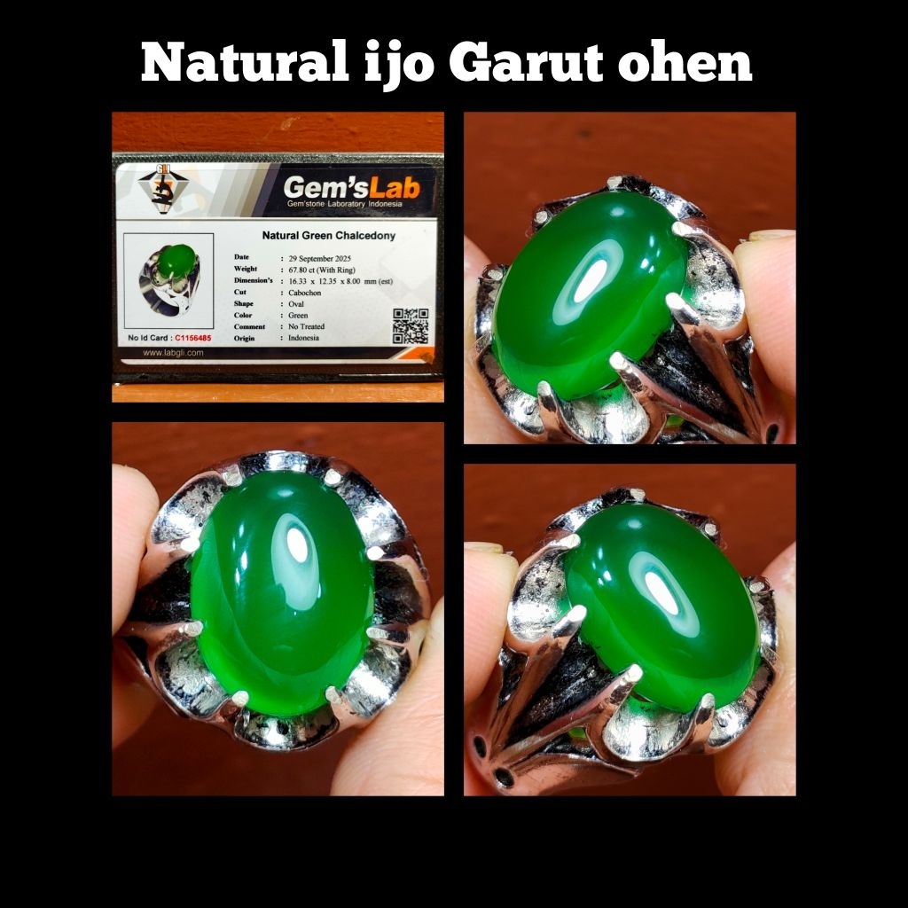CINCIN IJO GARUT KRISTAL SUPER KELAS KONTES