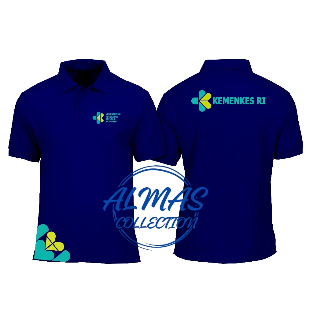 POLO SHIRT KAOS KERAH# KEMENKES RI TERBARU #Seragam Germas Lengan PANJANG DAN PENDEK Kemenkes