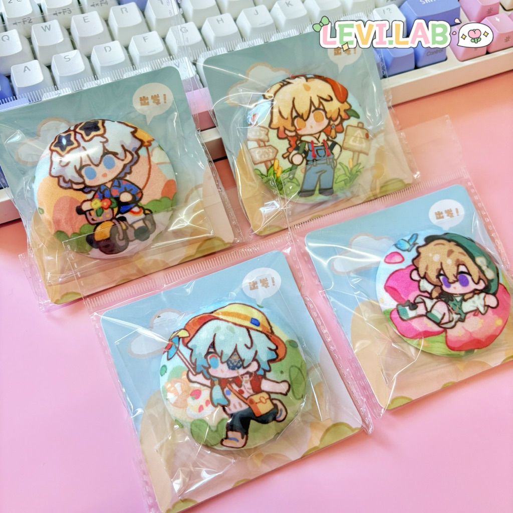 PUFFY BADGE CHIBI PHAINON MYDEI ANAXA AVENTURINE HONKAI STAR RAIL