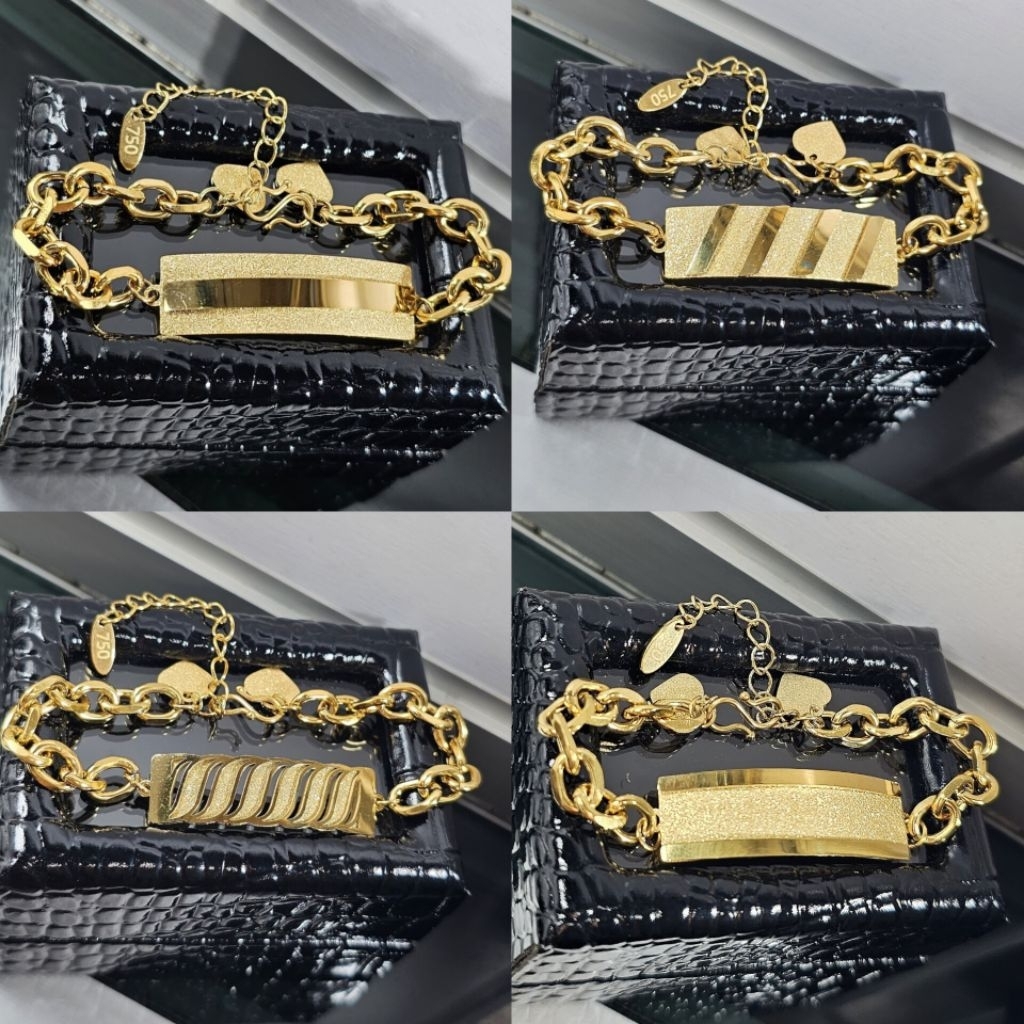 gelang plat titanium, gelang belitung, gelang dewasa