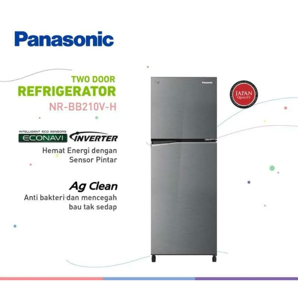 lemari es Panasonic 2 pintu inverter NRBB 210 VH