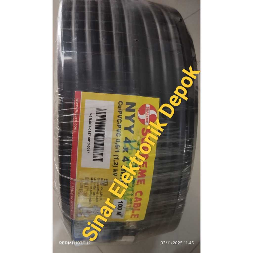 KABEL NYY 4X4 SUPREME PANJANG 100M