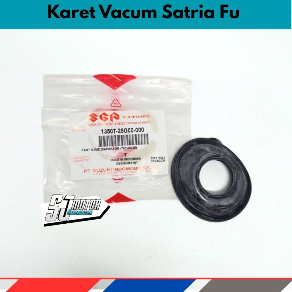 Karet Vacum Vakum Membram Skep (Besar) SGP Satria FU Original 13507-25G00-00