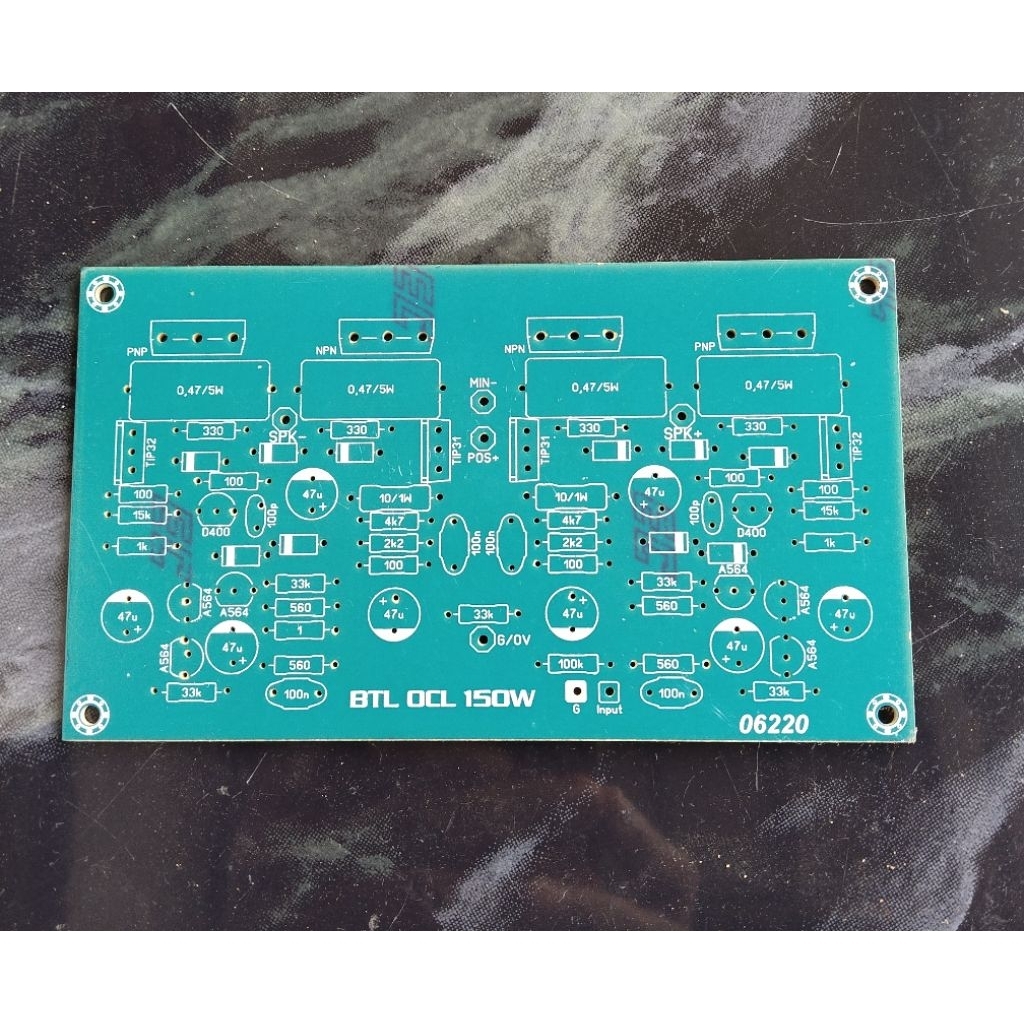PCB Power Amplifier BTL 150W