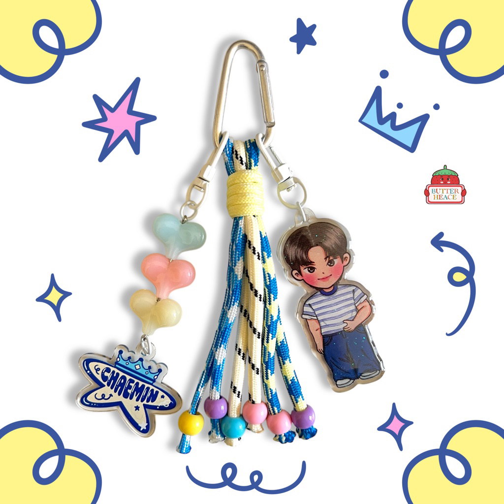BAGCHARM LEE CHAEMIN | KEYCHAIN GLITTER LEE CHAEMIN | KDRAMA ACTOR