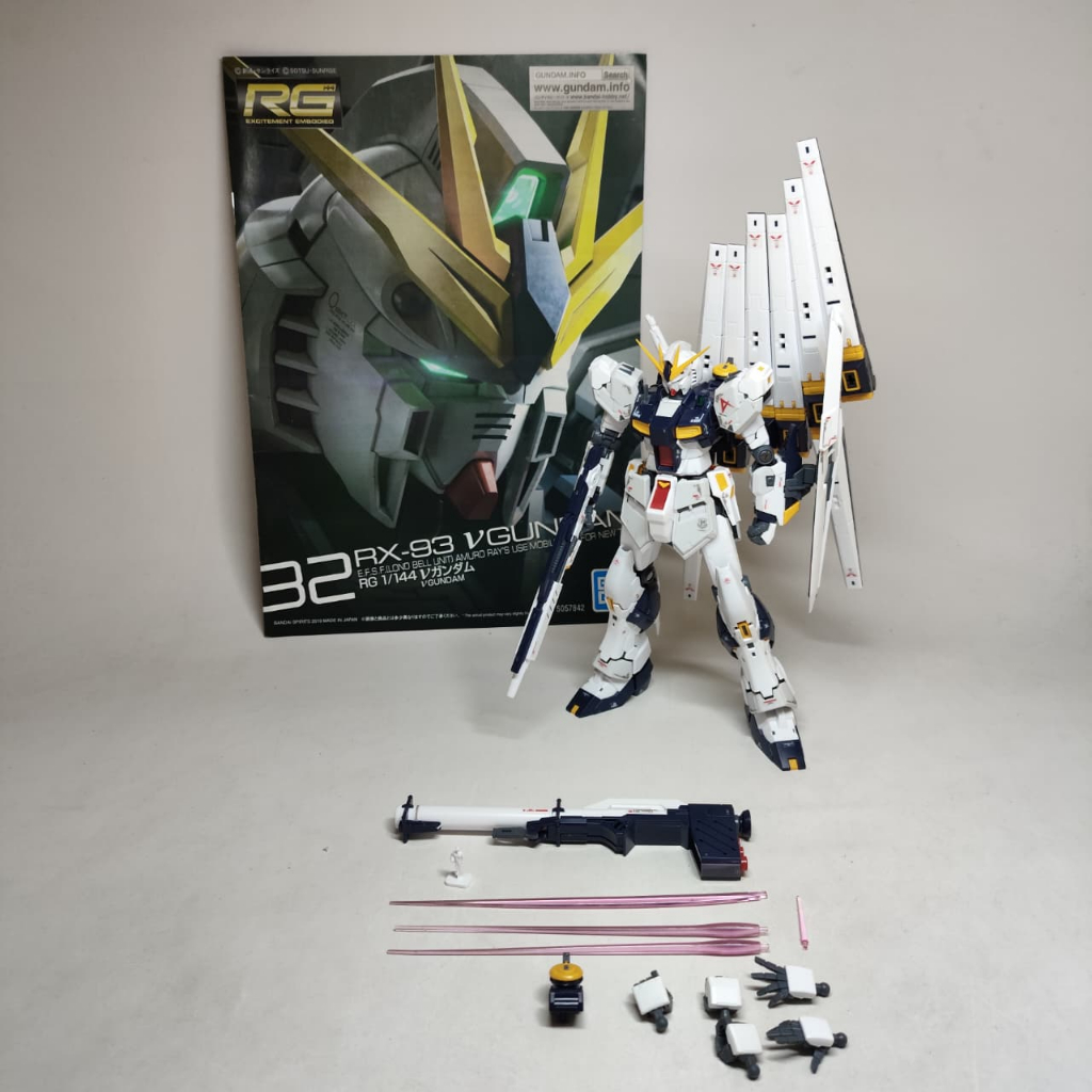 Bandai RG RX-93 Nu / Model Kit Gundam 1/144 2nd Sudah Rakit R265