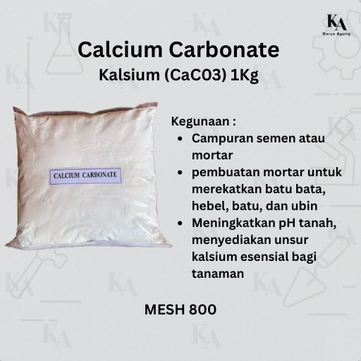 Calcium Carbonate - Kalsium Karbonat CaCO3 MES800 - 1KG
