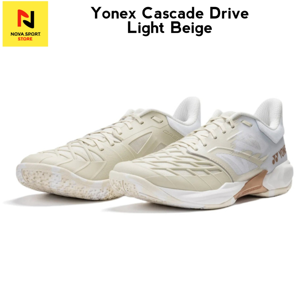Yonex Sepatu Badminton Cascade Drive 3 Light Beige