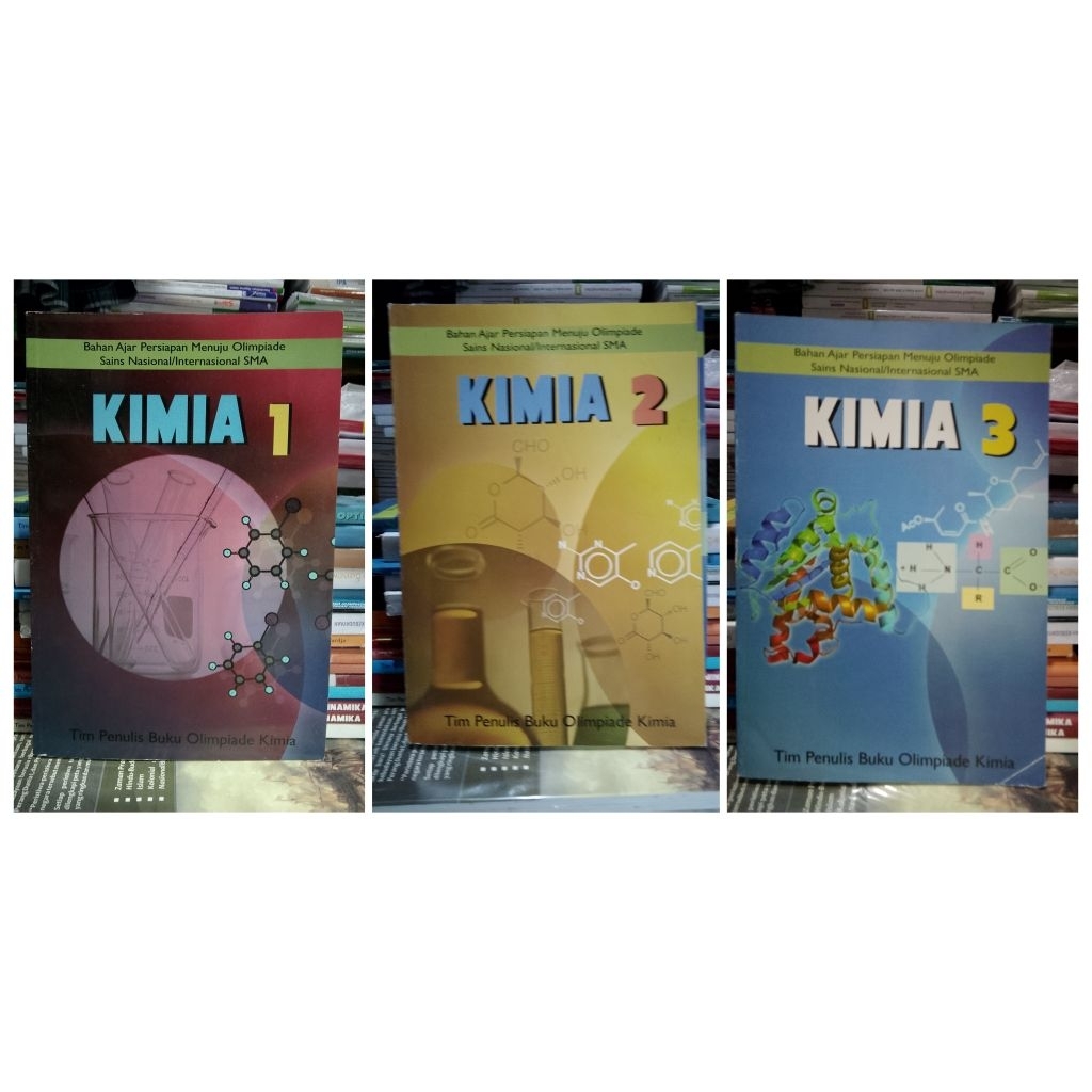 Buku Bekas Olimpiade Kimia Jilid 1,2,3 untuk SMA