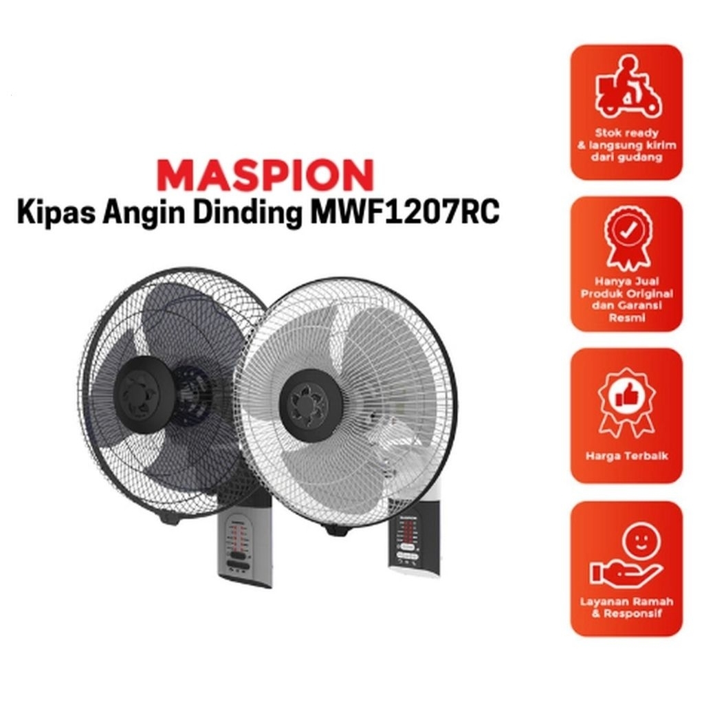 Maspion Kipas angin diding Remote 12 inch MWF1207RC 12"