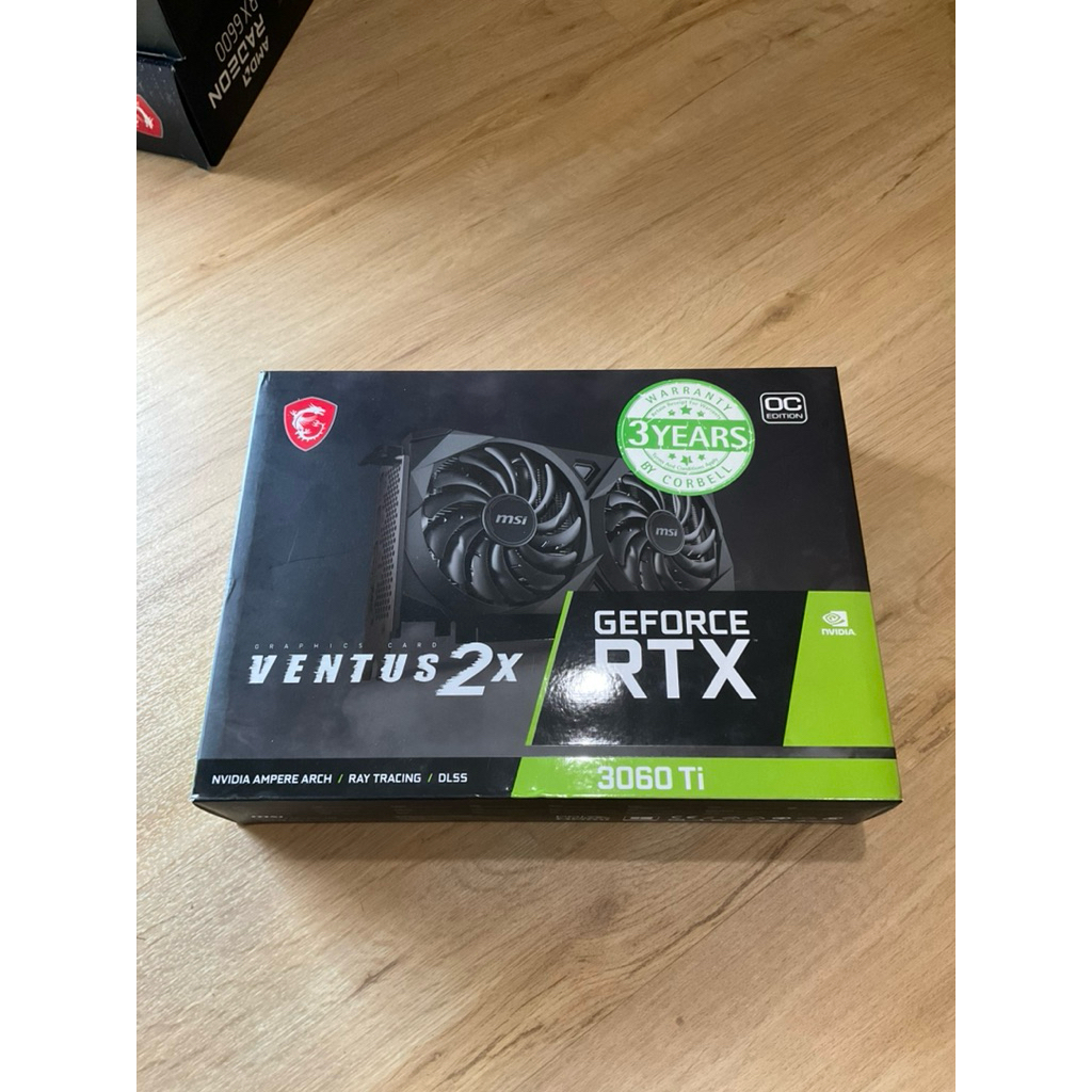 NVIDIA GPU MSI RTX 3060TI VENTUS 2X OC 8GB GDDR6 (2nd/bekas)