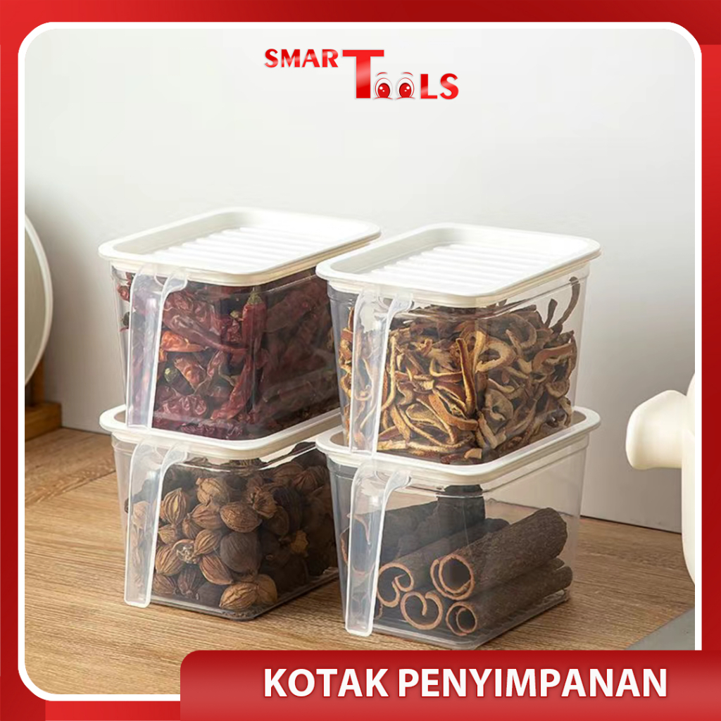 SmartTools - Kotak Kontainer Makanan Kecil - Kotak Penyimpanan Kulkas Container Storage Box Serbagun