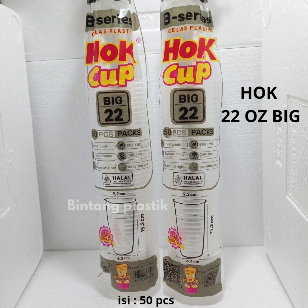 Cup Gelas Hok 22oz BIG