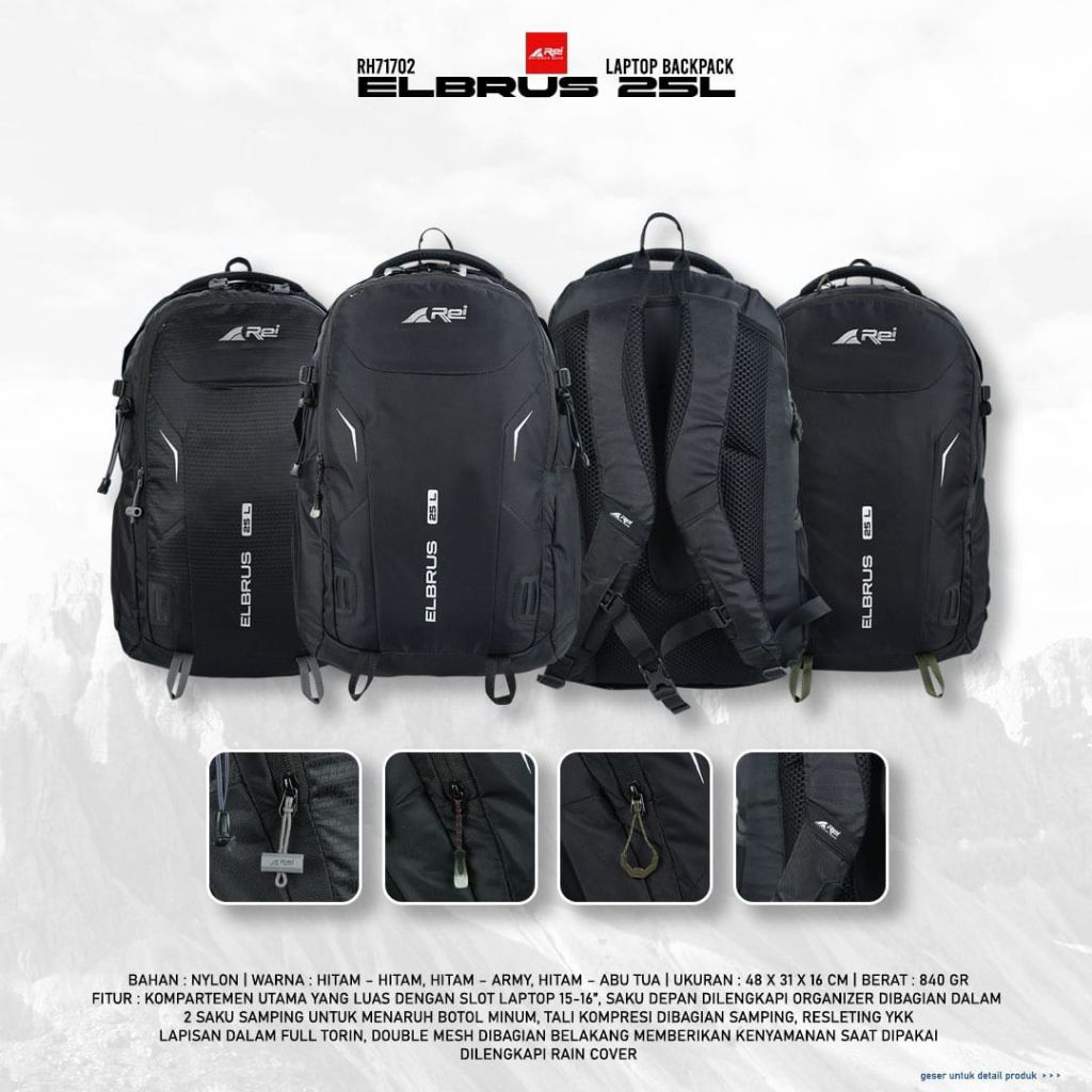 R Tas Ransel Elbrus 25 L