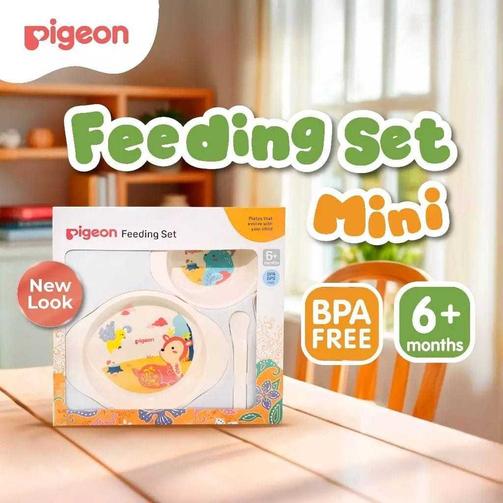 Pigeon Feeding Set Mini / Tempat Makan Bayi / Piring Bayi