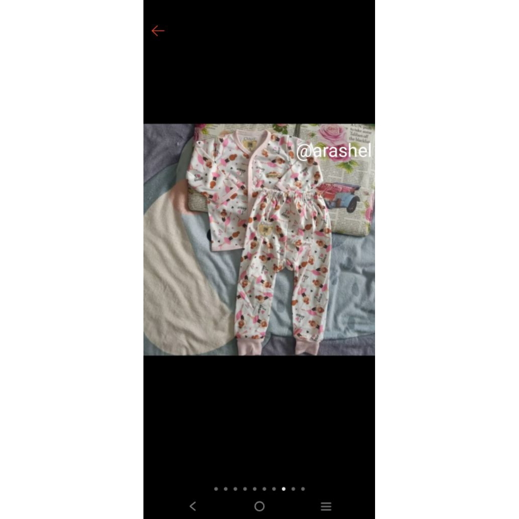 CHIYO - PIYAMA BAYI PEREMPUAN / SETELAN BAJU PANJANG CELANA PANJANG