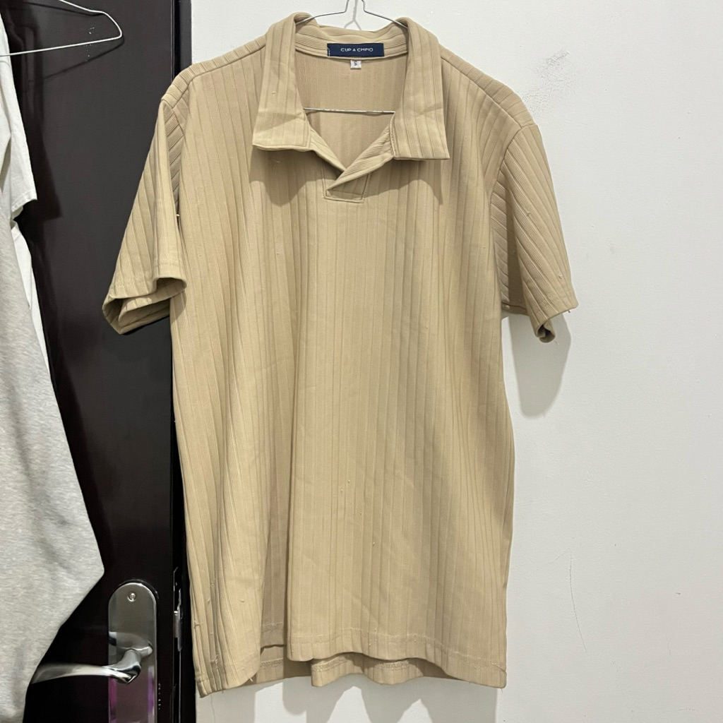 polo cream pria preloved cup a chino
