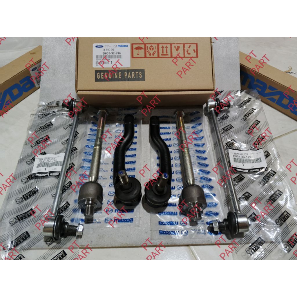 PAKET HEMAT TIE ROD END 2PCS+LONG TIE ROD 2PCS+LINK STABIL STABILIZER 2PCS MAZDA 2 FORD FIESTA ORIGI