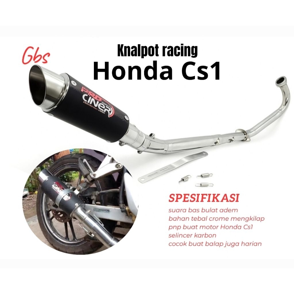 Knalpot Racing copi Proliner Karbon CS1 full set knalpot