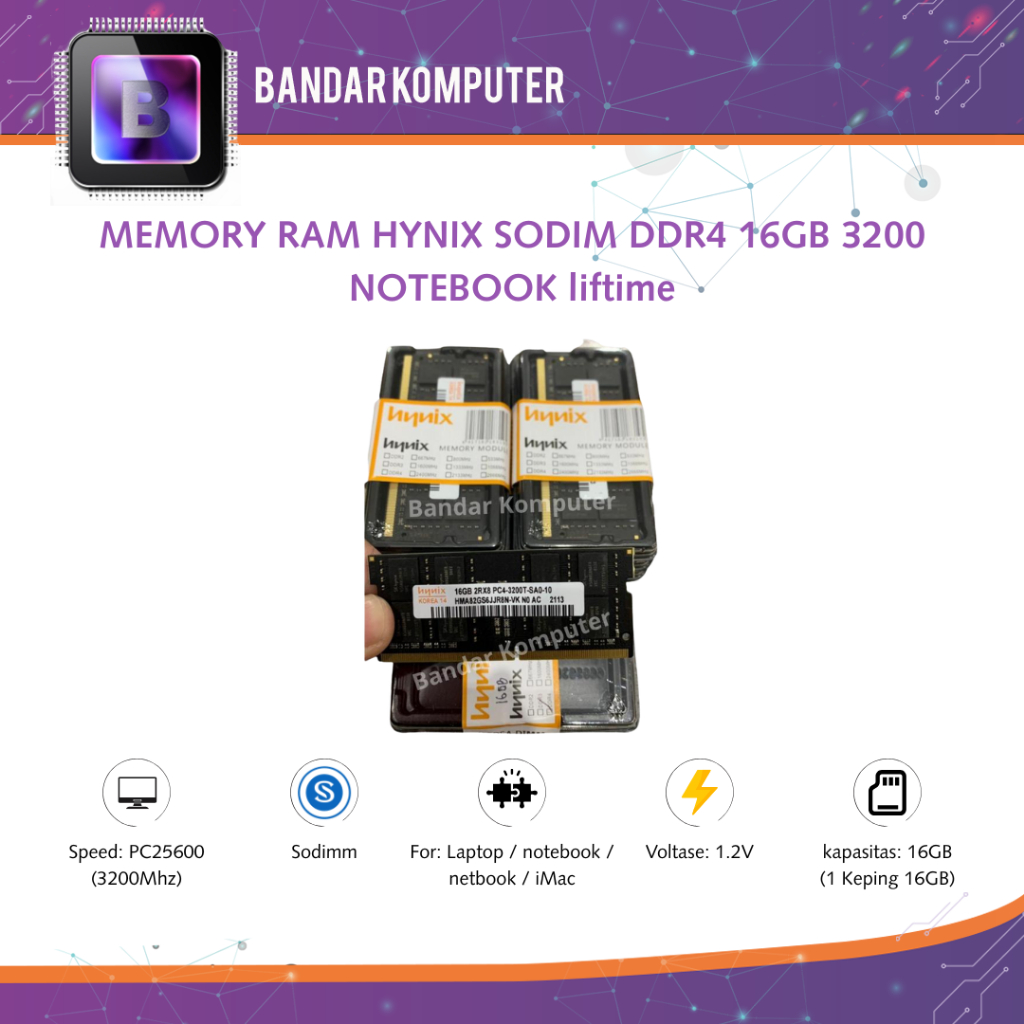 MEMORY RAM HYNIX SODIM DDR4 16GB 3200